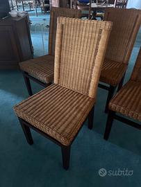Sedia in rattan