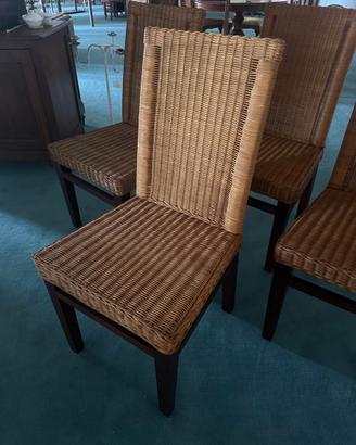 Sedia in rattan