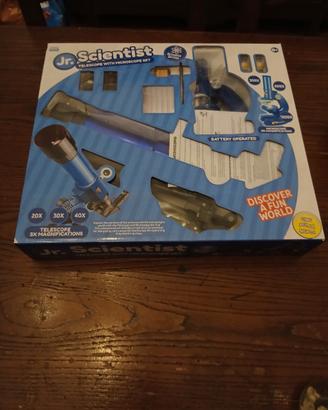 Jr. Scientist Telescope with Microscope Set 