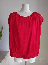 Top corto rosso