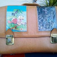 borsa cartella vintage anni 80 senza cinte