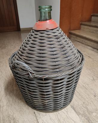 damigiana da 54 litri con protezione in plastica 