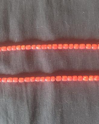 Collana in corallo di Sciacca a barilotti