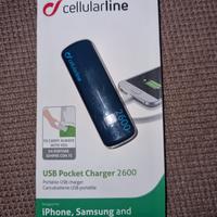 cellularline usb pocket charger 2600