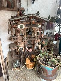 Chalet montano in miniatura artigianale
