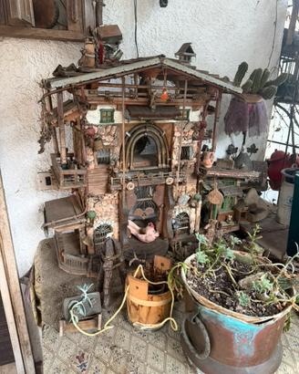 Chalet montano in miniatura artigianale
