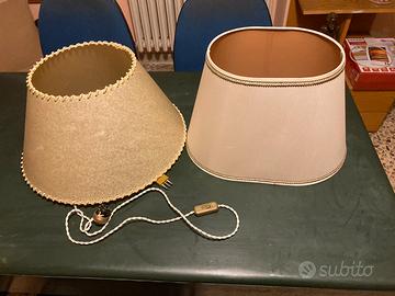 2 PARALUME in PAPIRO CERATO lampada luce