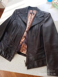 giacca vera pelle napoa