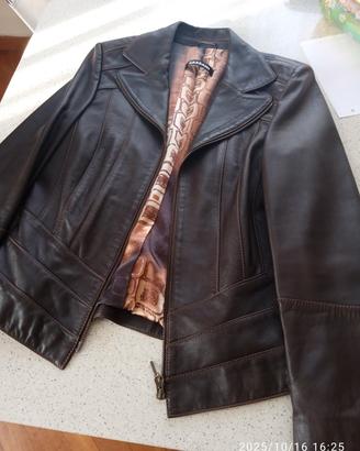 giacca vera pelle napoa