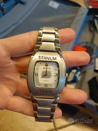 orologio da collezione anni 90 Beita Titanium gold