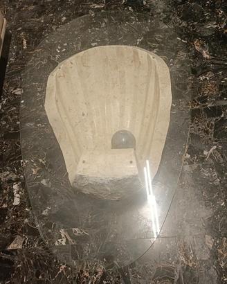 TAVOLINO DA SALA IN PIETRA FOSSILE