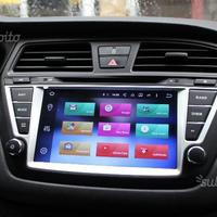 Autoradio navigatore hyundai i20 android wifi hd