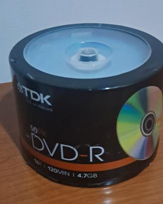 Confezione da 50 pezzi di dvd-r TDK