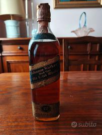 liquore Johnnie Walker black label anni 70