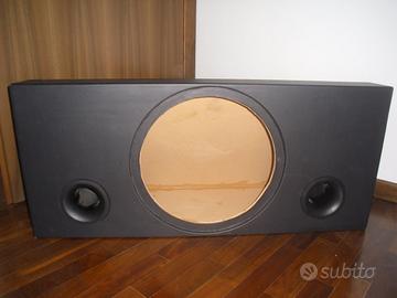 Box in mdf 18 mm per subwoofer da 38 cm 15"