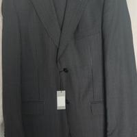 Abito grigio gessato