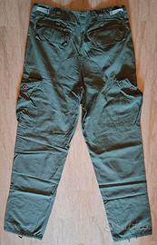Pantaloni Militari Cargo Verdi Ripstop