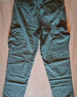 Pantaloni Militari Cargo Verdi Ripstop