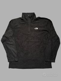 The North Face 1/4 Zip Black Fleece Pullove size L