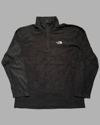 The North Face 1/4 Zip Black Fleece Pullove size L