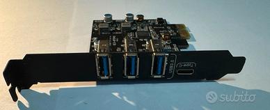 Scheda PCI-E USB 3.0 + USBC