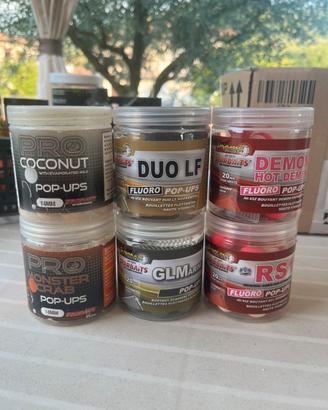 Lotto boiles Pop Up + varie carpfishing