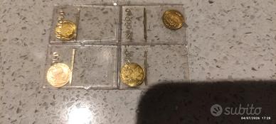 monete monete in oro 8k in miniatura 