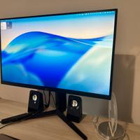 LG UltraGear Monitor IPS 2K 180Hz +casse+braccio