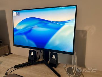 LG UltraGear Monitor IPS 2K 180Hz +casse+braccio