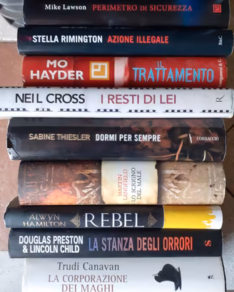 Lotto libri romanzi thriller narrativa vari