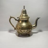Antica Teiera Marocchina Cesellata in Metallo '900