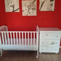 Como' e Lettino Per Bambino Azzurra Modello Mars