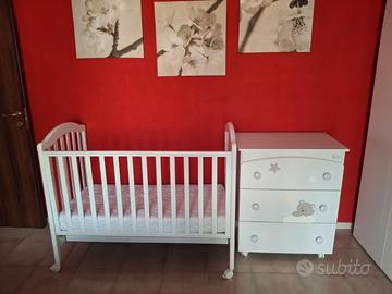 Como' e Lettino Per Bambino Azzurra Modello Mars