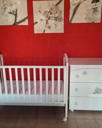 Como' e Lettino Per Bambino Azzurra Modello Mars