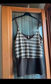 Canottiera con paillettes, marca PLEASE, tg. M