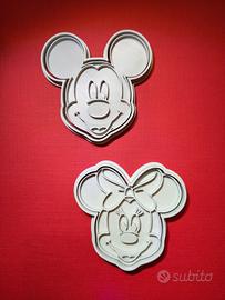 Set 2 formine per biscotti Personaggi Topolino