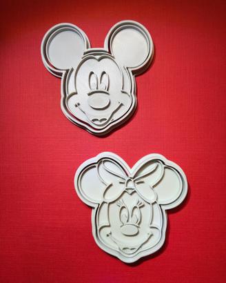 Set 2 formine per biscotti Personaggi Topolino