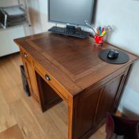 piccola scrivania scrittoio legno massello