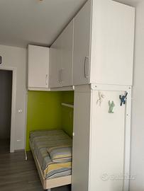 Armadio angolare a ponte