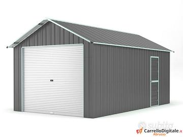 Prefabbricato box cantiere 360x610 grigio scuro