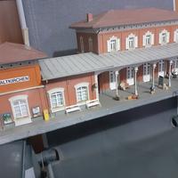 stazione ferroviaria h0 con illuminazione 