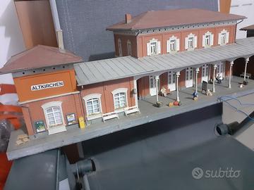 stazione ferroviaria h0 con illuminazione 