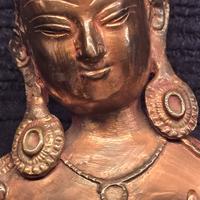 Antica Tara Verde in Bronzo e Rame - Nepal