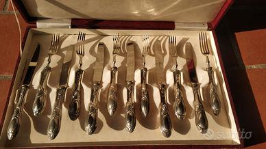 Set posate da dolce Solingen argento 800/1000