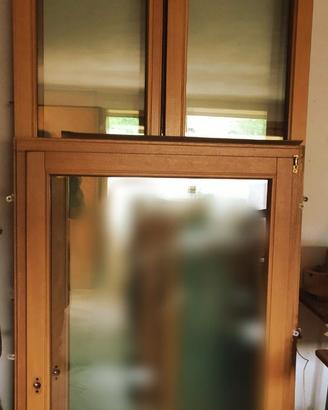 Portafinestre in legno Meranti