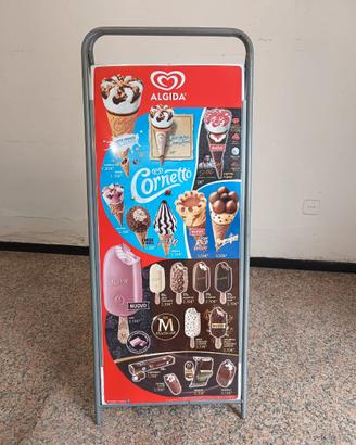 2 insegne pubblicità Gelati Algida  No supporto