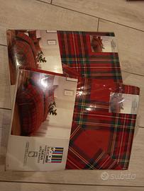 2 Set copripiumino tartan singolo