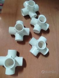 raccordo PVC 5 vie da 25