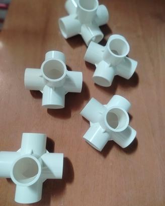 raccordo PVC 5 vie da 25
