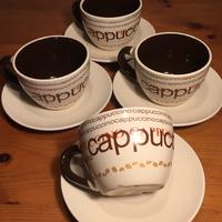 4 Tazzine  per cappuccino con piattino